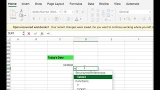 How to Check the Current Date in Excel