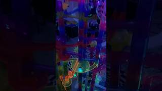 Glowing Marbles Racing in the Blacklight #marblerun #marblerace #blacklight #marblegenius #epic #fun