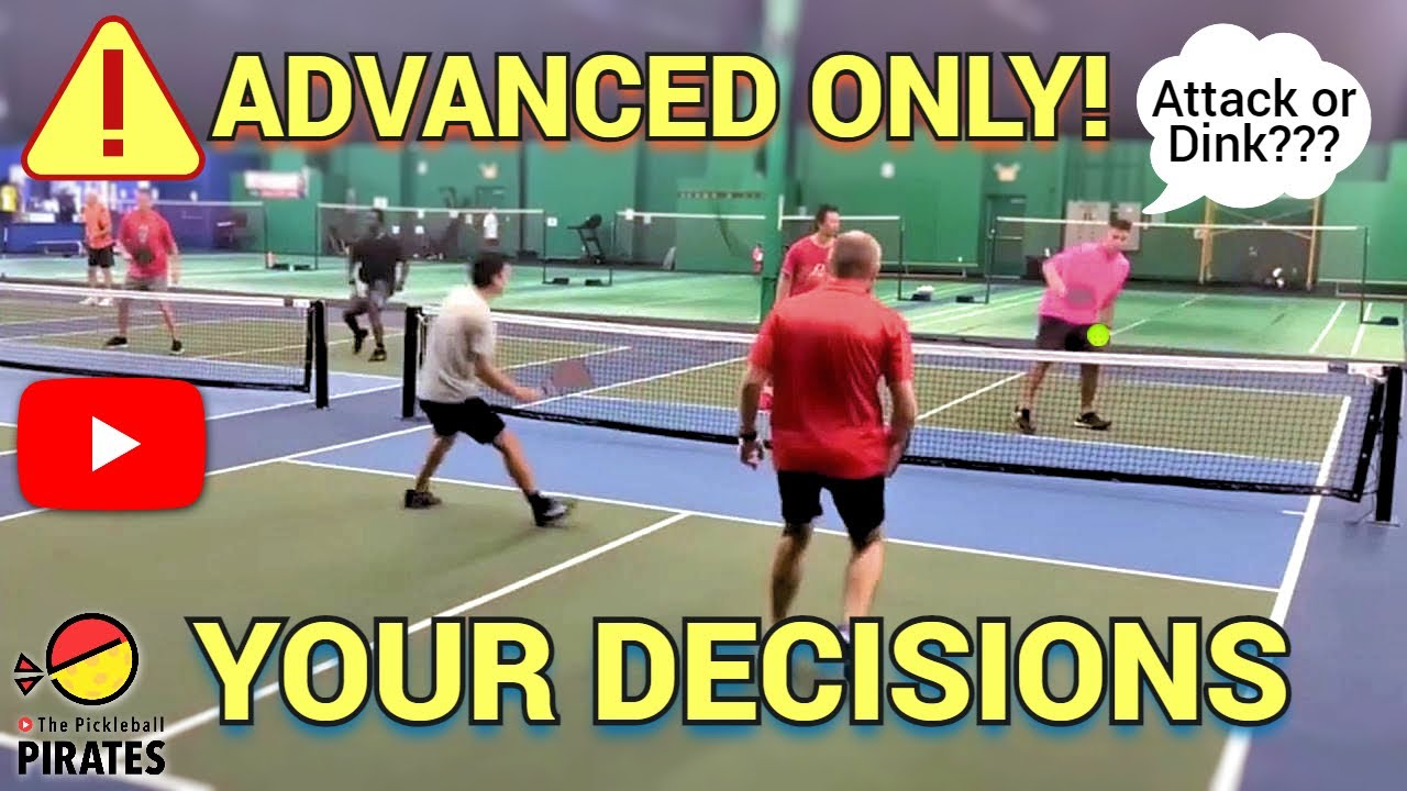 HOW TO Make a Split Second Decisions in Pickleball (ONLY) - YouTube