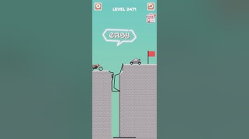 Draw bridge puzzle game level 2471 #drawing #game #Shorts