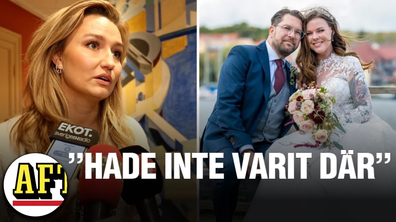 Ebba Busch ord om gästen på Åkessons bröllop