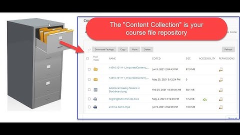 Using the Content Collection in your Blackboard course