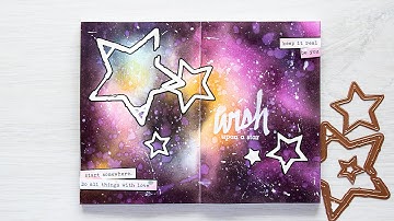 Mixed Media Art Journal Page Video Tutorial