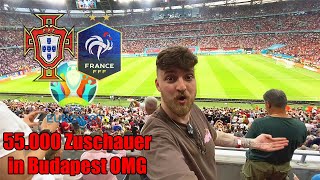 Portugal vs. Frankreich  VIP EMStadionvlog  | VOLLES STADION IN BUDAPEST OMG | ViscaBarca