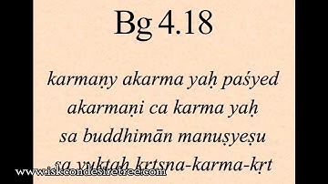 Gita 04.18 - Comprehend inaction in action and action in inaction through contextualization