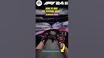 How to HIDE the steering wheel in F1 25 and F1 24 on PC