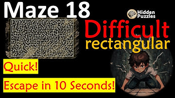 Difficult rectangular mazes Maze 18