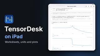 TensorDesk on iPad — calculator, units and worksheets you can extend screenshot 4