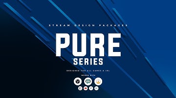 Full Twitch Stream Design Pack - Animated "Pure Series" Stream Overlay Package