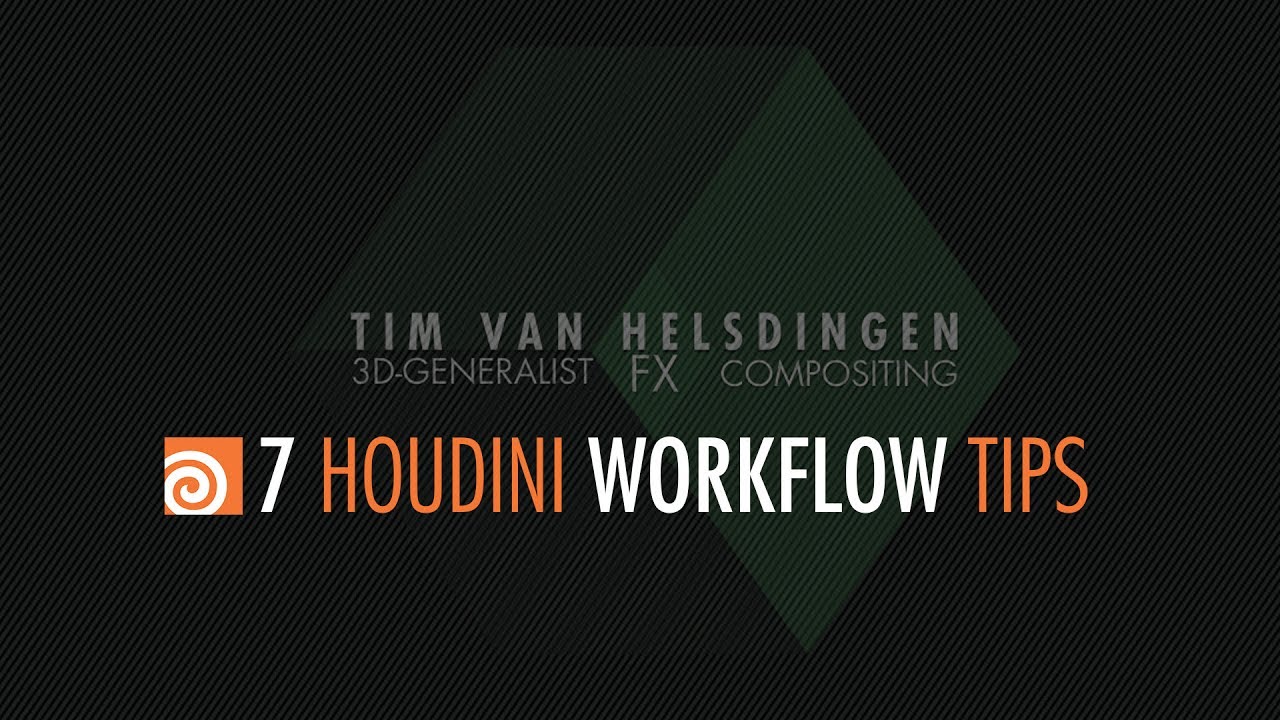 Houdini Tutorial - 7 WorkFlow Tips - YouTube