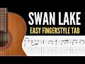 Swan Lake Easy Fingerstyle Tab | Easy Classical Guitar