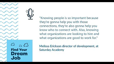 Networking Opens New Opportunities: Melissa Ericks...