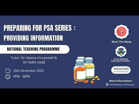 Prescribing Safety Assessment Series: Session 7 Providing Information ...