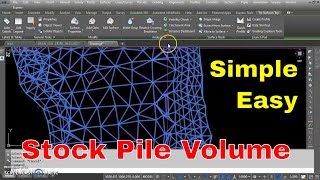 Calculating a Stockpile Volume By Using AutoCAD Civil 3D Surface Analyze Option Volume Surface