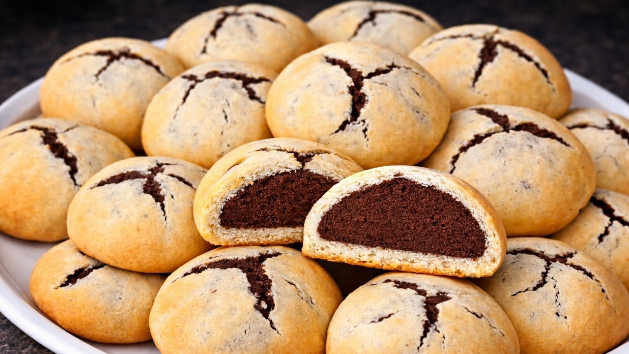 Без масла! Нежное печенье, тающее во рту, готовится за 15 минут 🍪 Шоколадно-ванильное печенье с х...