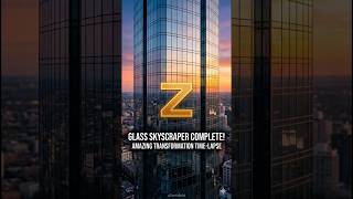 Satisfying Glass Facade Installation - High-Rise Building Time-lapse