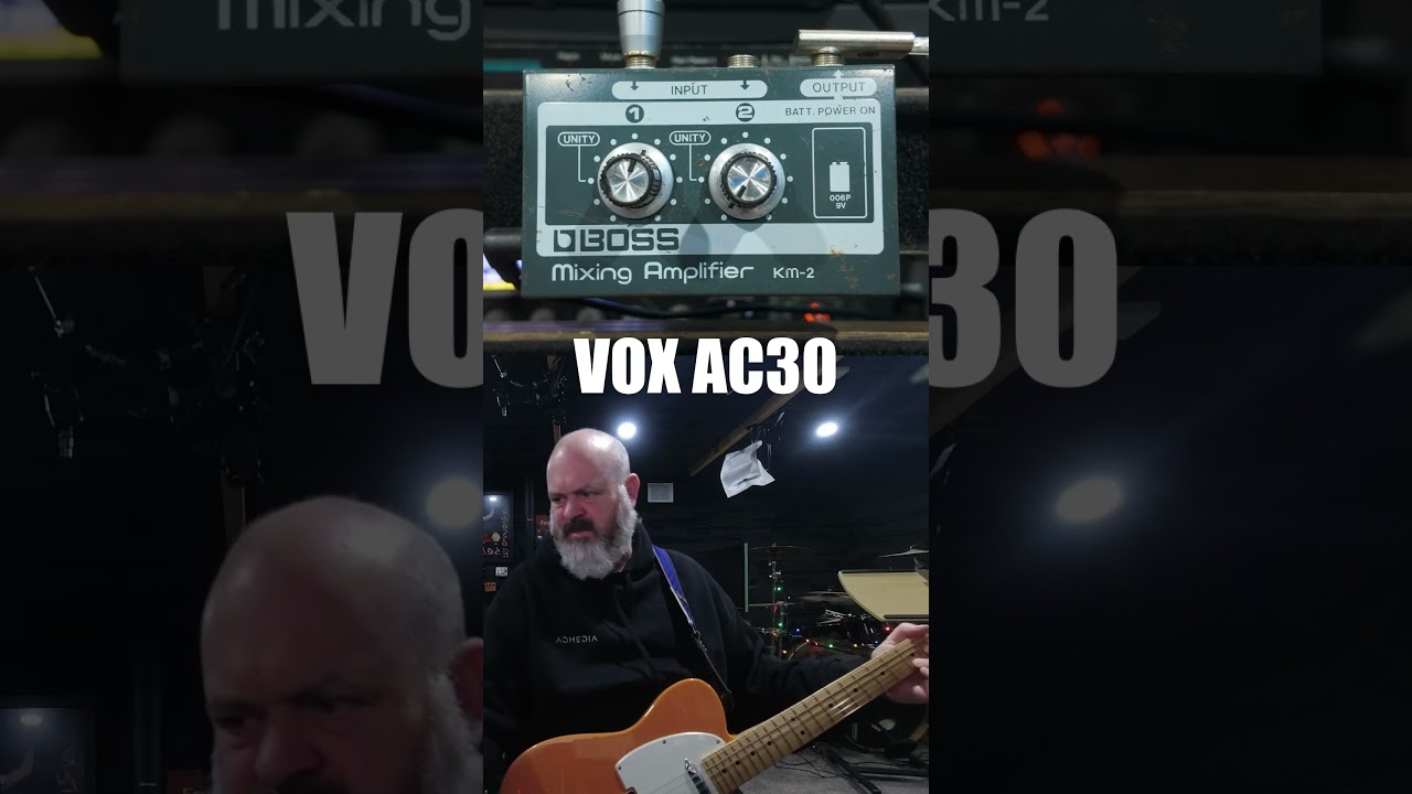 Boosting Amps with BOSS KM-2 VOX AC30 - YouTube