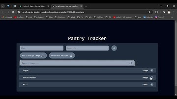 Pantry Tracker with NextJS, Tailwind CSS & Firebase Headstarter Week 2
