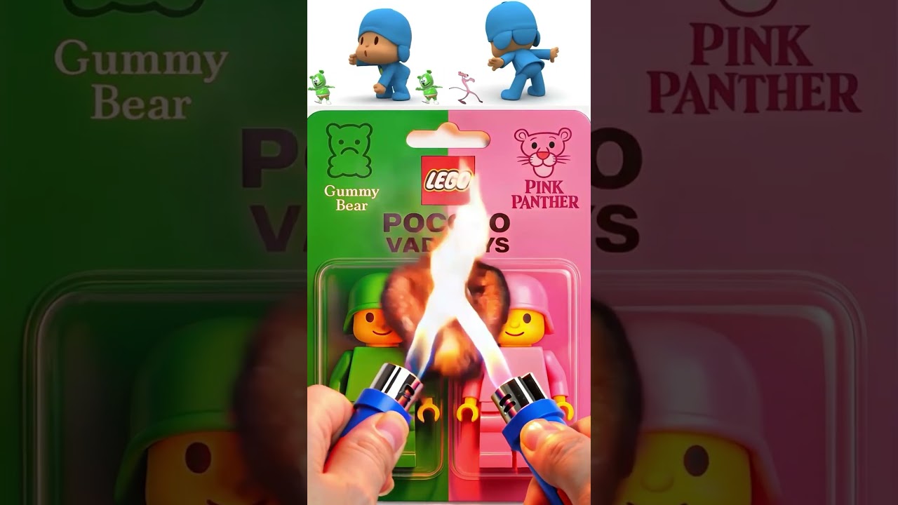 Unboxing Fire Lego Pocoyo Vad Boyz Gummy Bear X Pink Panther