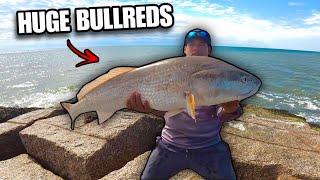 Tossing Big Lures for GIANT Bullreds at The Jetty!! - Vlogmas 13