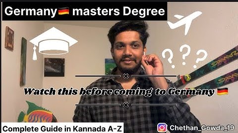 Step by step guide in Kannada |Masters in Germany 🇩🇪 | Chethan gowda | Kannadiga