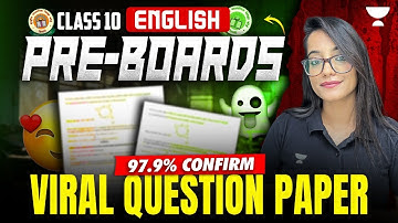 Class 10 English Paper Leak 😱 | Pre Boards 2025 | Most Important Questions & MCQs | Juhi Ma’am