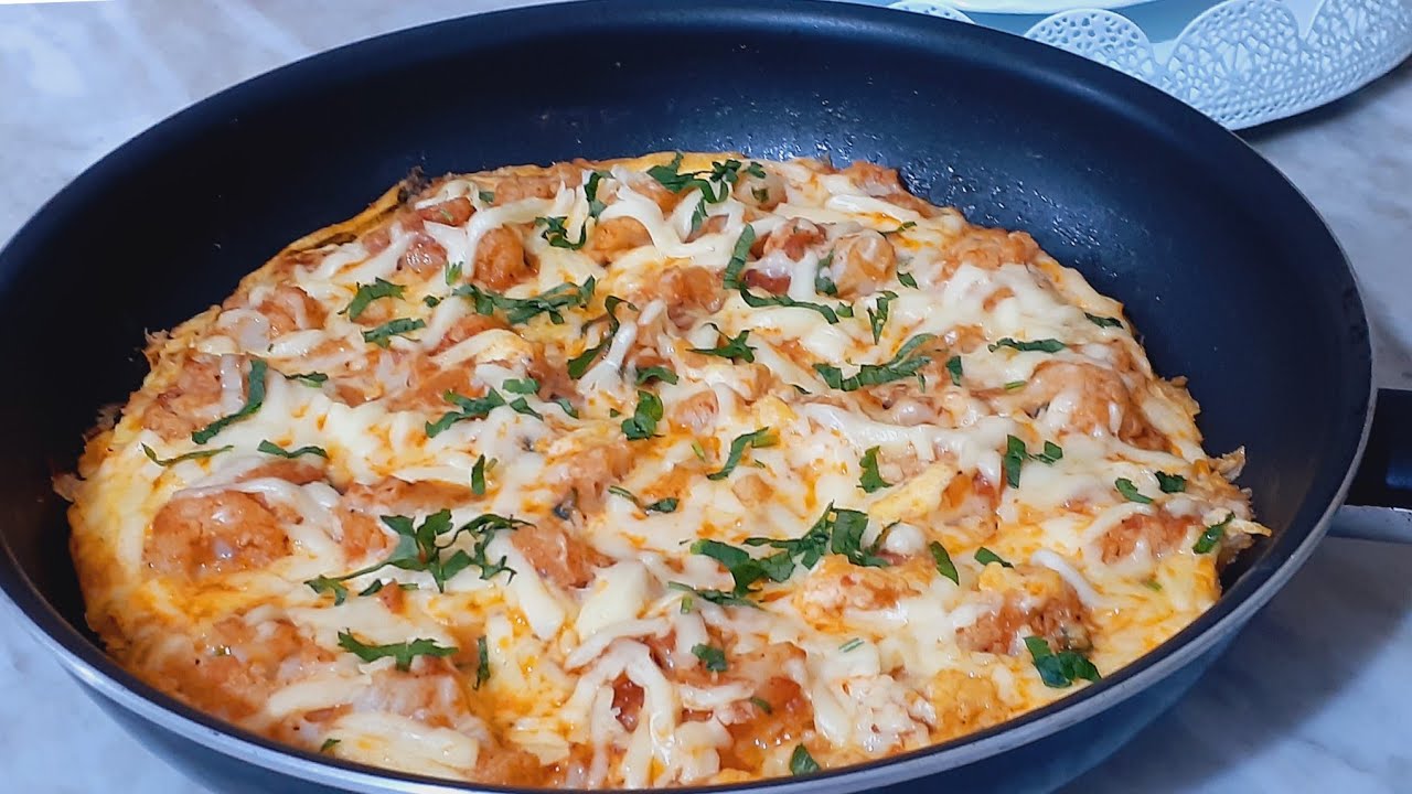 غراتان الشوفلور🥦 فالمقلاة بدون فرن و بدون لحوم سريع التحضير و البنة هباااااااااال 😋👌لازم تجربوه