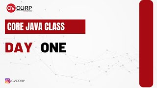 Core Java   Day 1