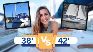 How SMALL is TOO Small? Comparing 38’ and 42’ Catalina Sailboats on our Sailboat Search: Ep.70