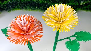 Beautiful Paper Flower Making | Home Decor | Crafts | DIY | Flower Making With Paper | Paper Craft
