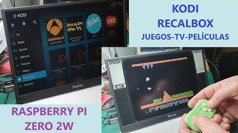 Kodi RecalBox Raspberry pi zero 2w. Televisión y juegos.