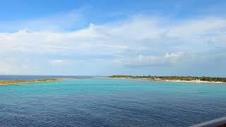 Relaxing Ocean Sounds & View from Castaway Cay in the Bahamas