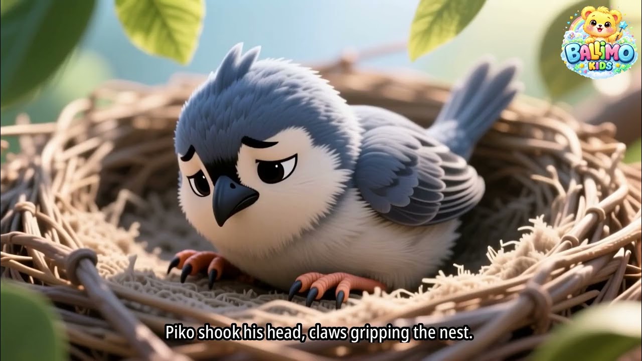 🐦 Piko Learns to Fly | A Brave Little Bird Cartoon Story for Kids