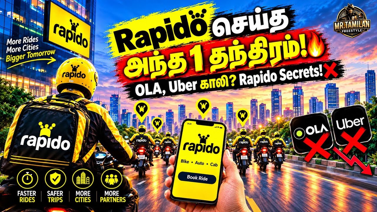 How Rapido Destroyed OLA & Uber! 🛵 | Mr.Tamilan case study in tamil