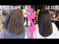 |SILK PRESS ON TYPE 3C/4A LONG NATURAL HAIR & TRIM| FIRST SILK PRESS IN YEARS! HBH STRETCH METHOD