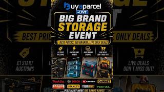 Buyaparcel eBay LIVE Big Brand Storage Event| £1 Auctions | Live ONLY Flash Sale