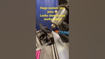 Huge 12” custom vise jaws #machinist #machining #machineshop #machinery #machinework #cnc #milling