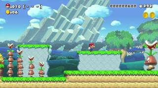 Super Mario Maker: Sample Course Bloomin' Goombas! [1080 HD]
