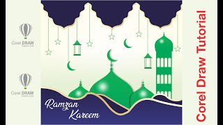 Ramzan Kareem | Ramzan Design | Corel Draw Tutorial | How to make Islamic Design in Corel Draw