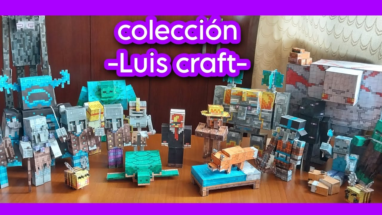 Colección De Papercraft De Minecraft Luis Craft Minecraft Dungeons