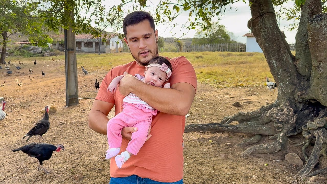 FILHA DE LEÔNCIO CONHECE OS ANIMAIS DA FAZENDA PELA PRIMEIRA VEZ 🐄😍| LEÔNCIO VÍDEOS
