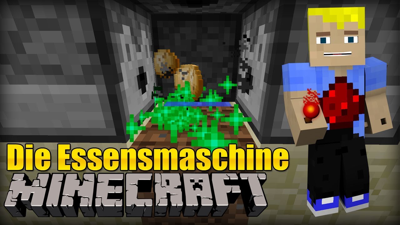 Die Essensmaschine! - Minecraft Redstone Tutorial - YouTube