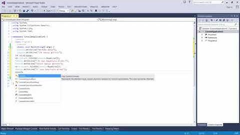 Visual Studio C# Kodlama Eğitimi 1 Console Application