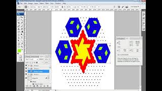 21x11 interlaced dots 3D Rangoli kolam muggulu design  using photoshop #photoshop #tutorial screenshot 3