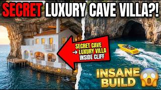 Secret Luxury Cave Villa Built Inside Ocean Cliff – You Won’t Believe This Insane Build! 😱🏝️
