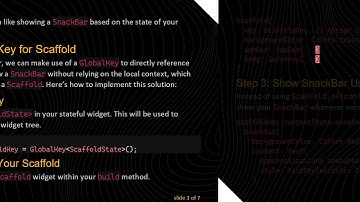 Fixing the Scaffold.of() Error When Showing Snack Bars in Flutter