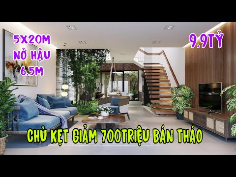 Video Nhà xây ở 5m x 20m Nở Hậu 6.5m 3 lầu chủ kẹt hạ giá... - youtube