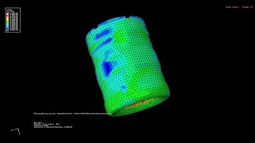 FEA cylindrical vessel