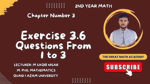 Exercise 3.6 Questions from 1 to 3 || 2nd Year Math Chapter 3 || Integration || Fsc2 Ics2