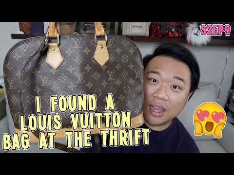 My favorite thrift store find! Authentic Louis Vuitton for $9.99. #thr